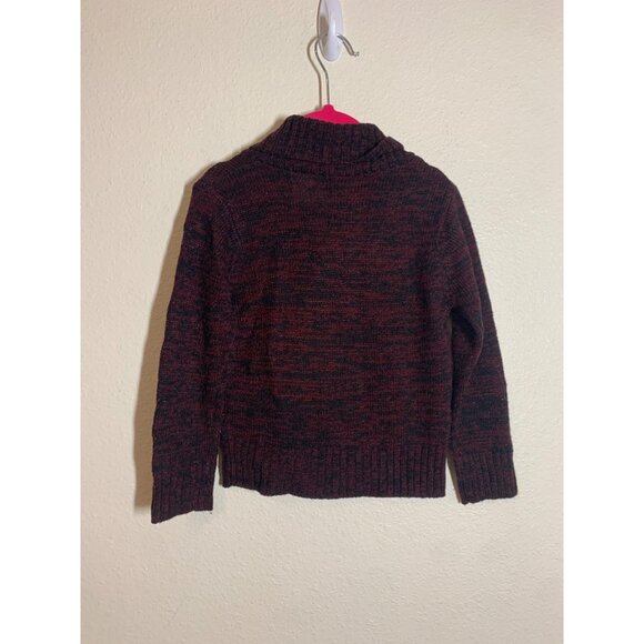Sezzit Knit Sweater Button Preppy Casual Y2K Retro Black Red Boys Size 4 - Picture 2 of 4